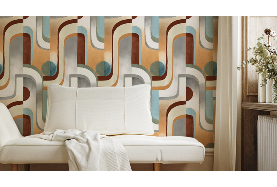 L'élégance intemporelle du papier peint design et panoramique dans un intérieur moderne