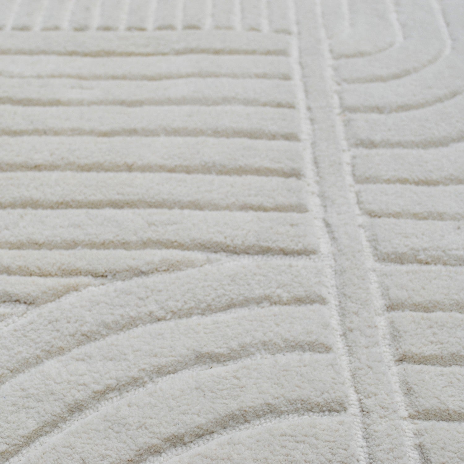 Tapis blanc cassé Equivok