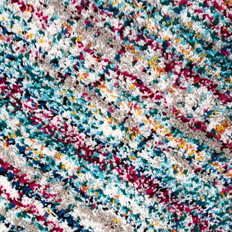 Tapis moucheté multicolore