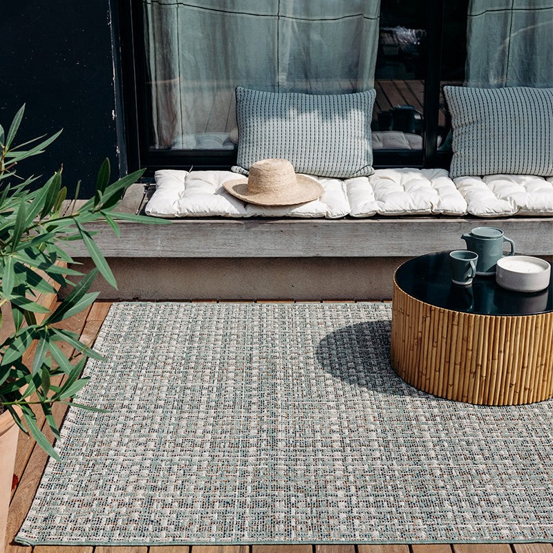Tapis extérieur multicolore