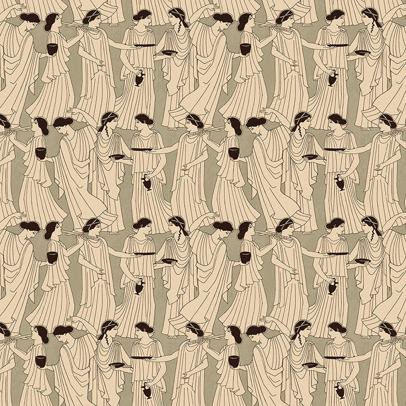 Papier peint gris Déesse