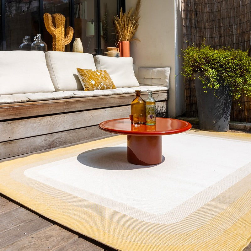 Tapis d'extérieur jaune