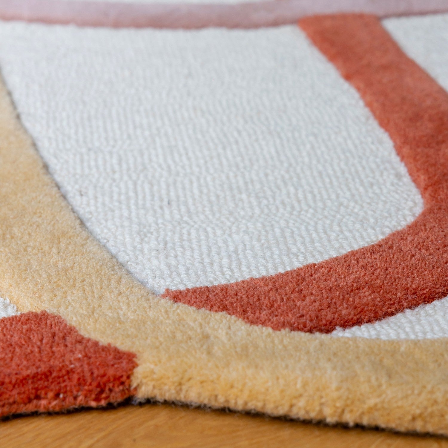 Tapis laine multicolore