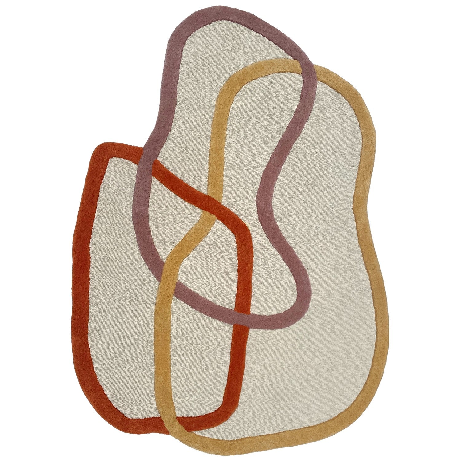 Tapis laine multicolore