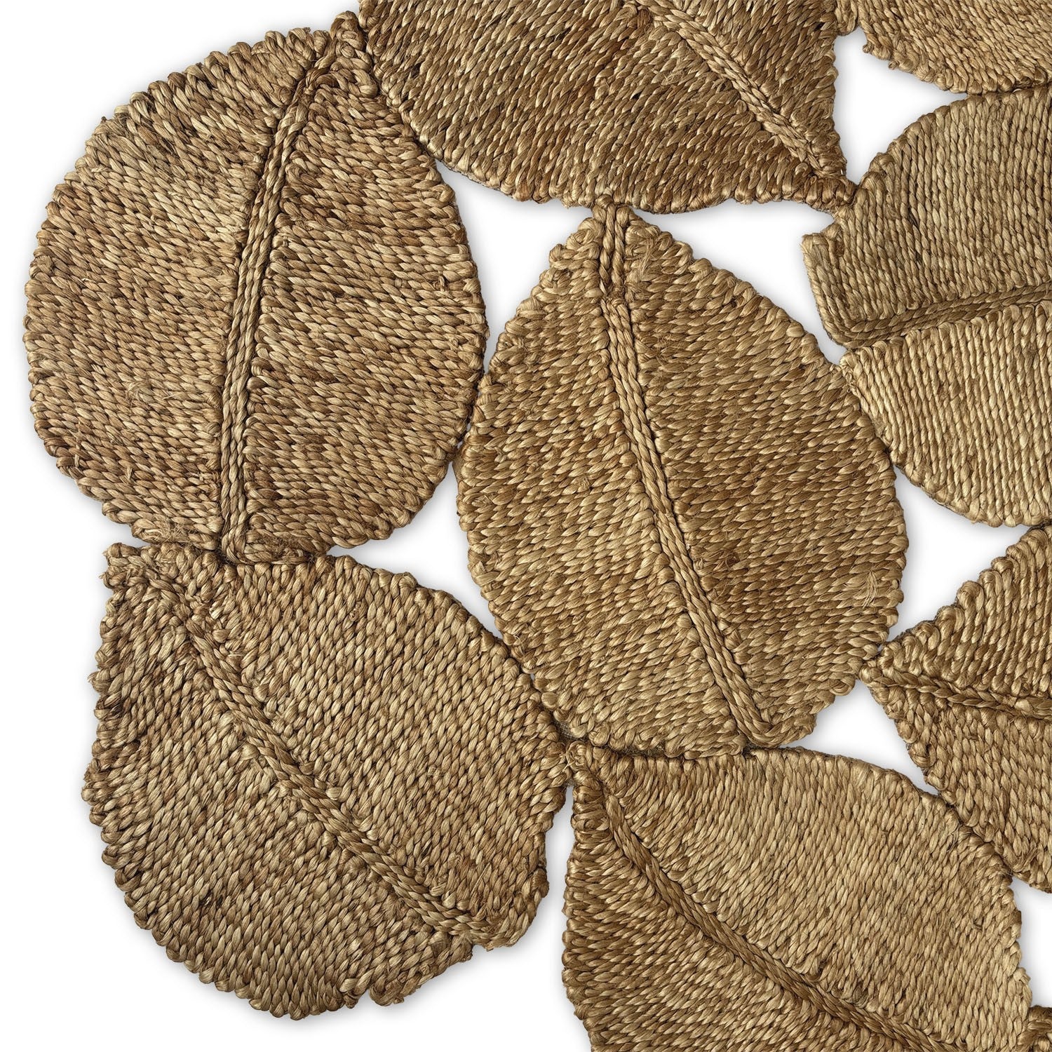 Tapis jute pétale