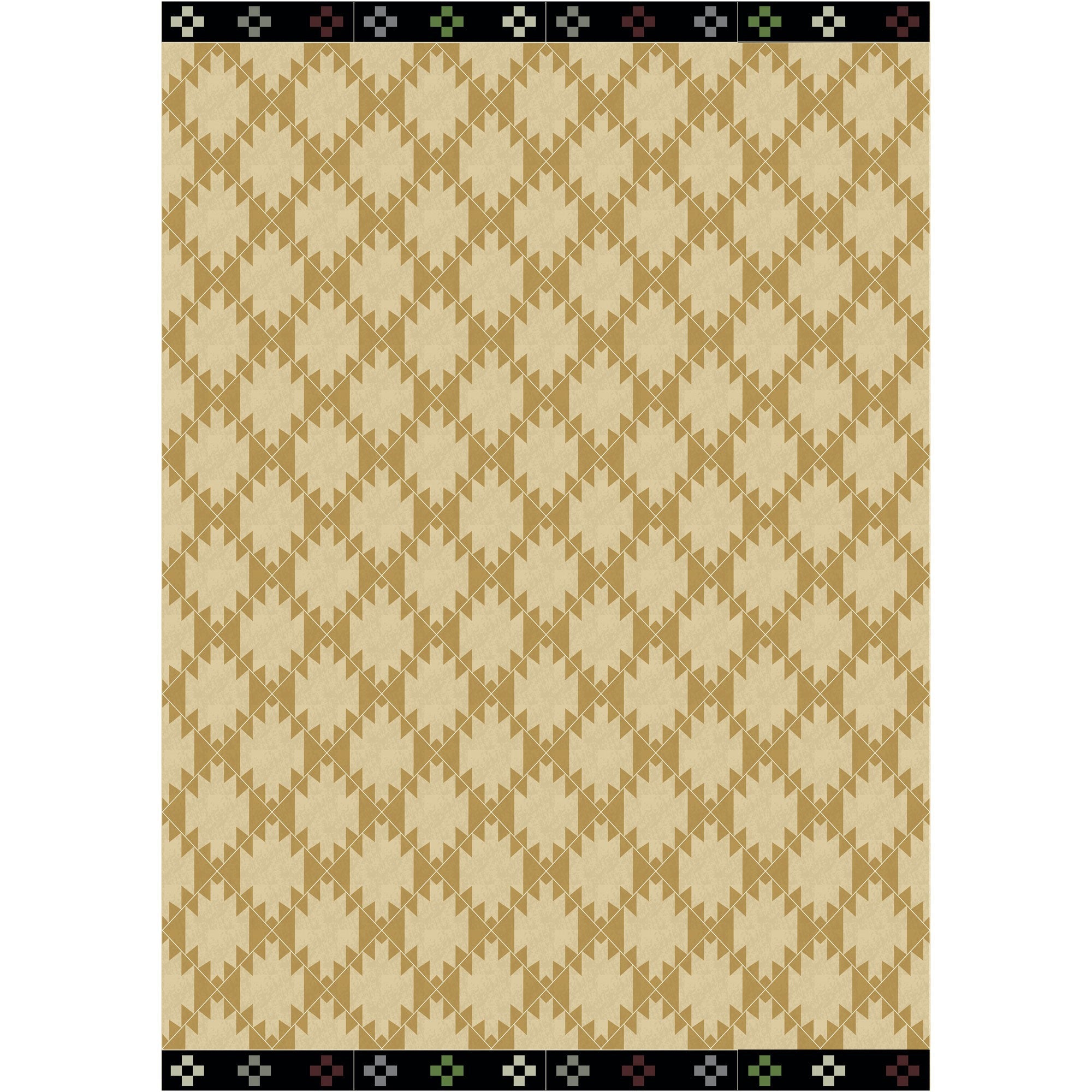 Tapis vinyle Kilim Asmar jaune