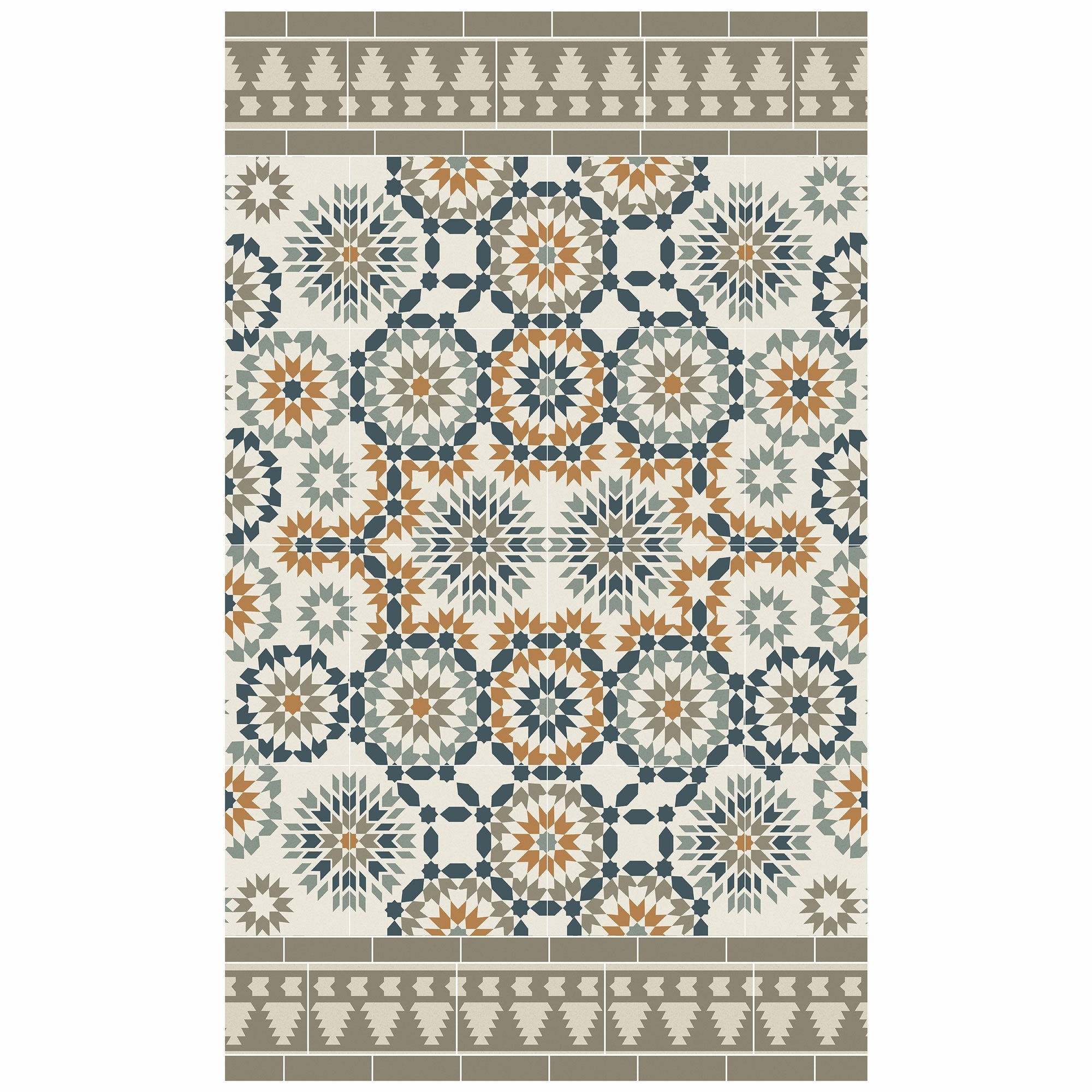 Tanger beige vinyl rug