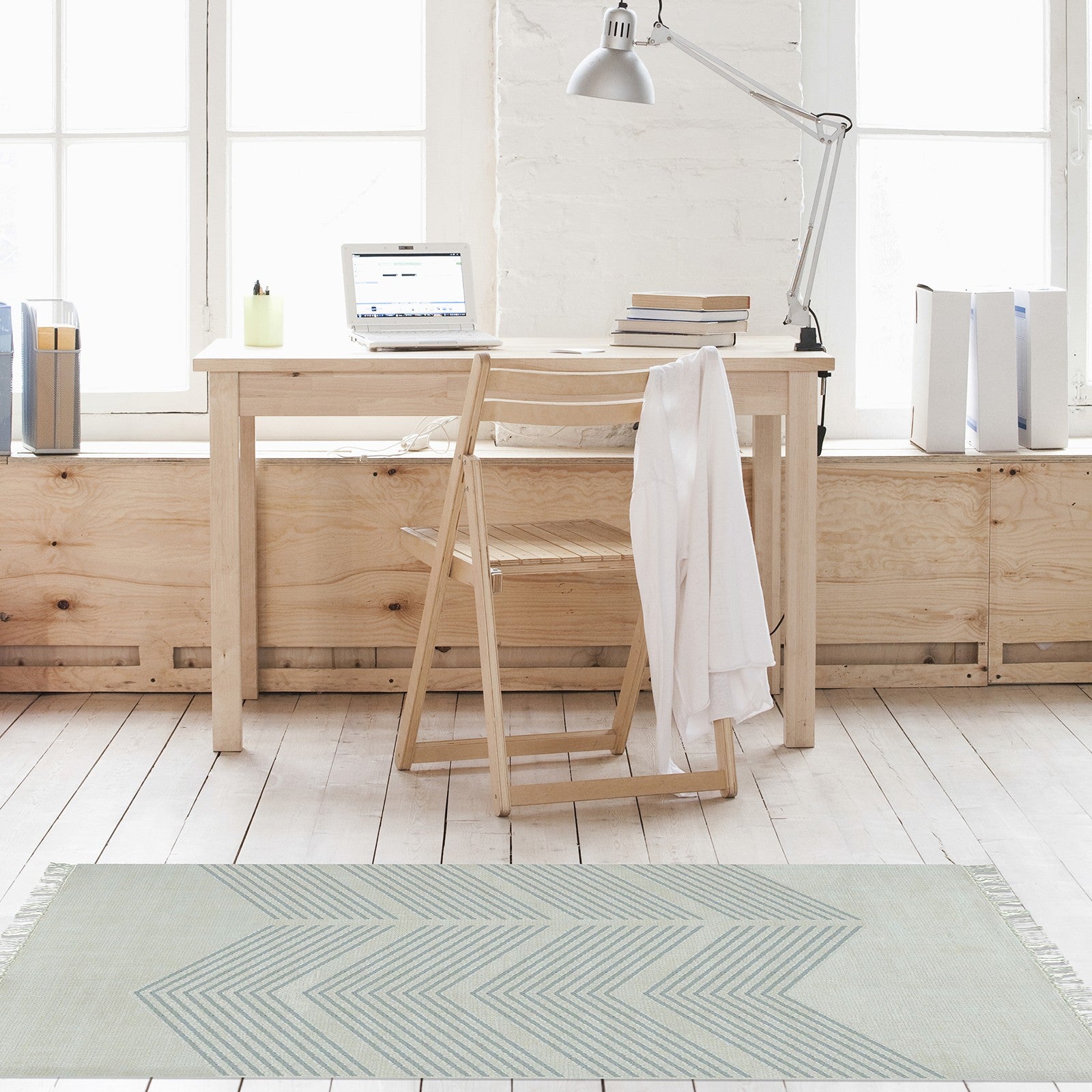 Rug Zigzag gris