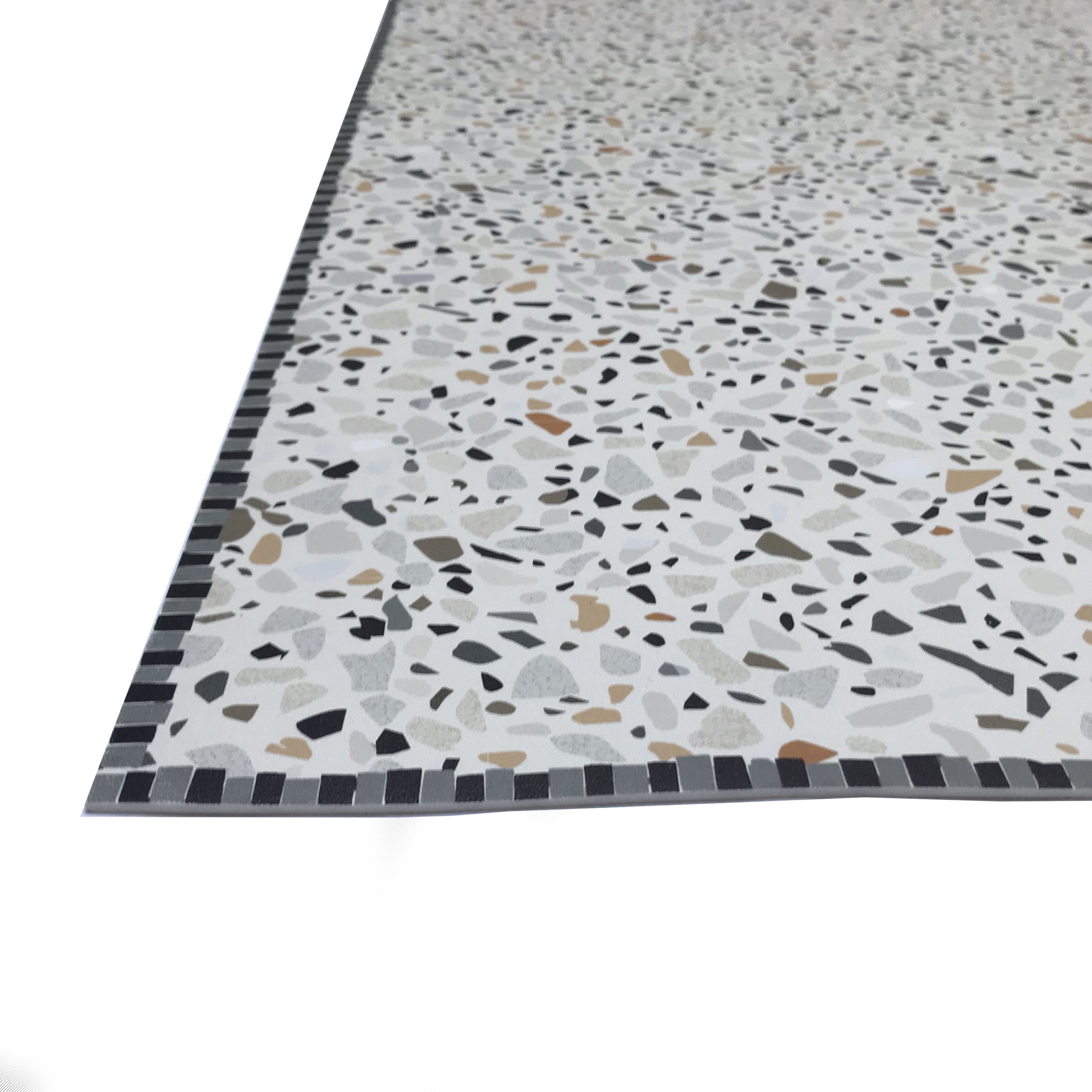 Tapis vinyle Terrazzo beige