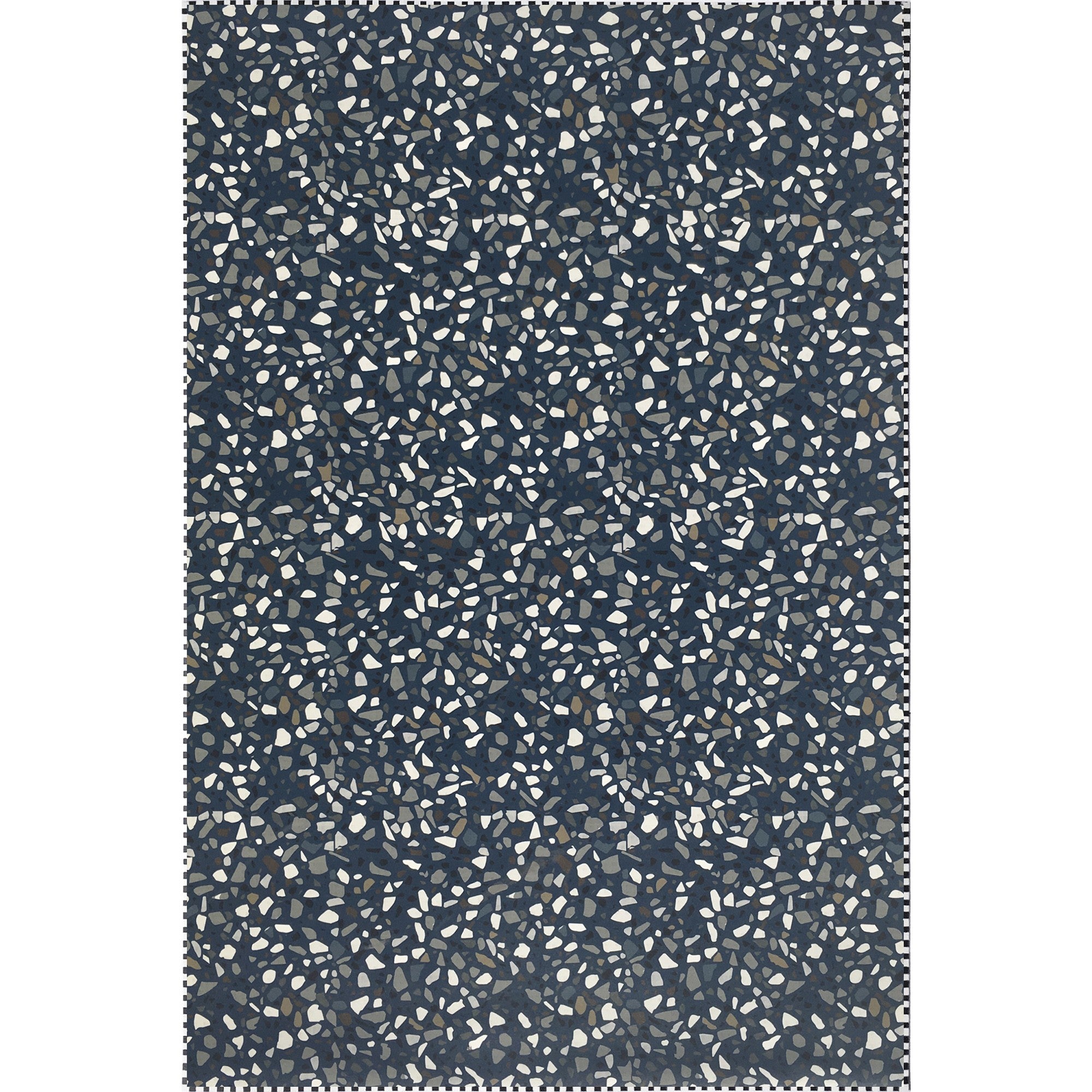Vinyl Rug Terrazzo bleu