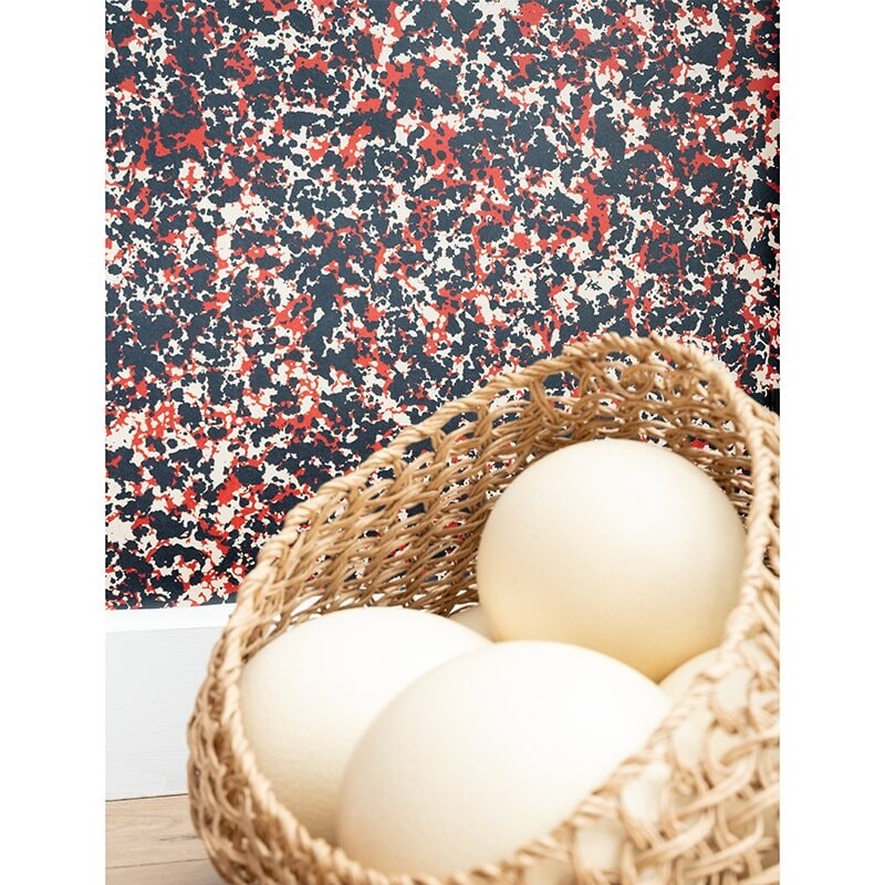 Wallpaper Beaux Arts red