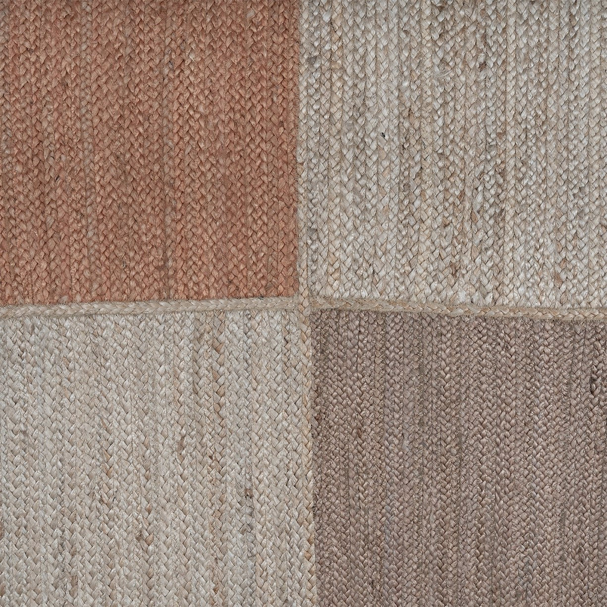 Tapis Kriss taupe and rusty gold