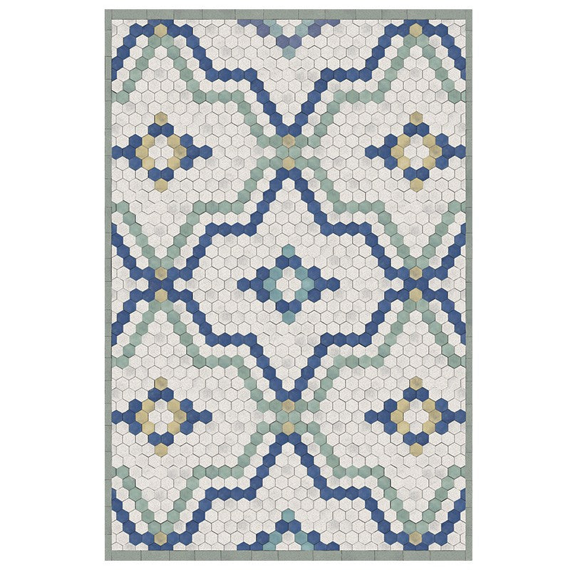 Design rug TOMETTES blue/green
