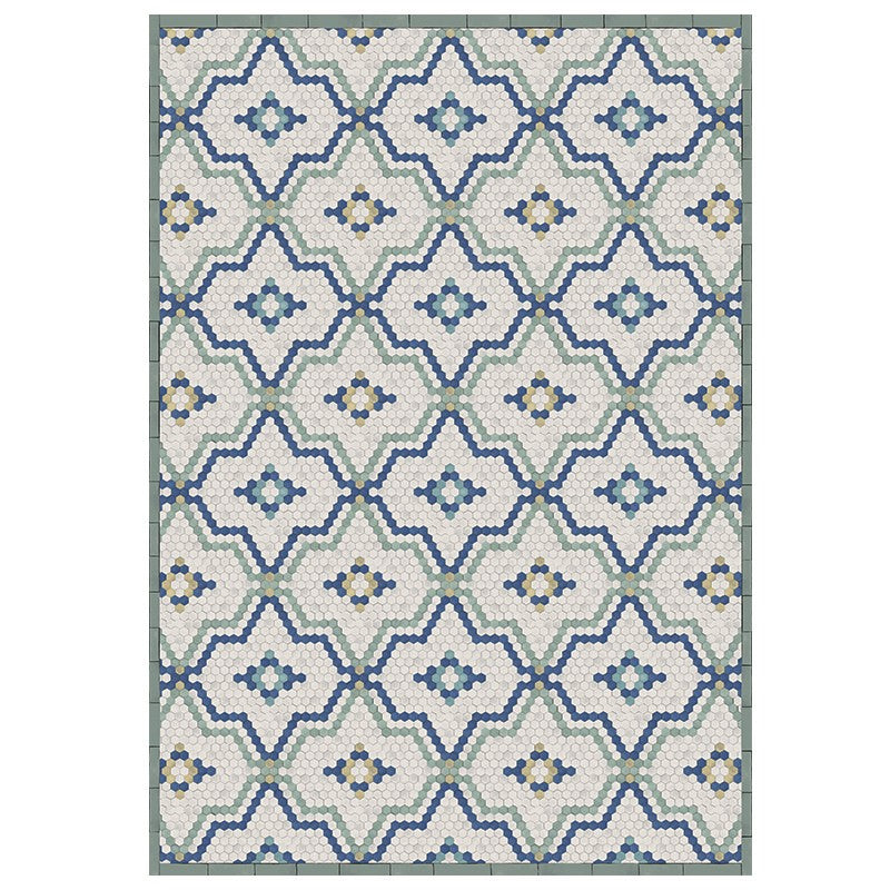 Design rug TOMETTES blue/green