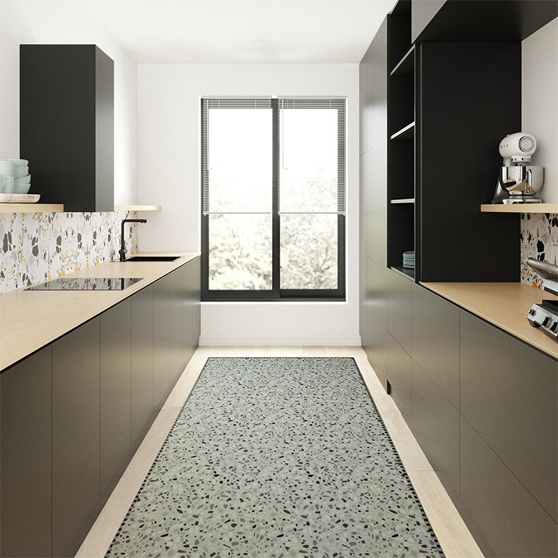 Design rug TERRAZZO pastel green