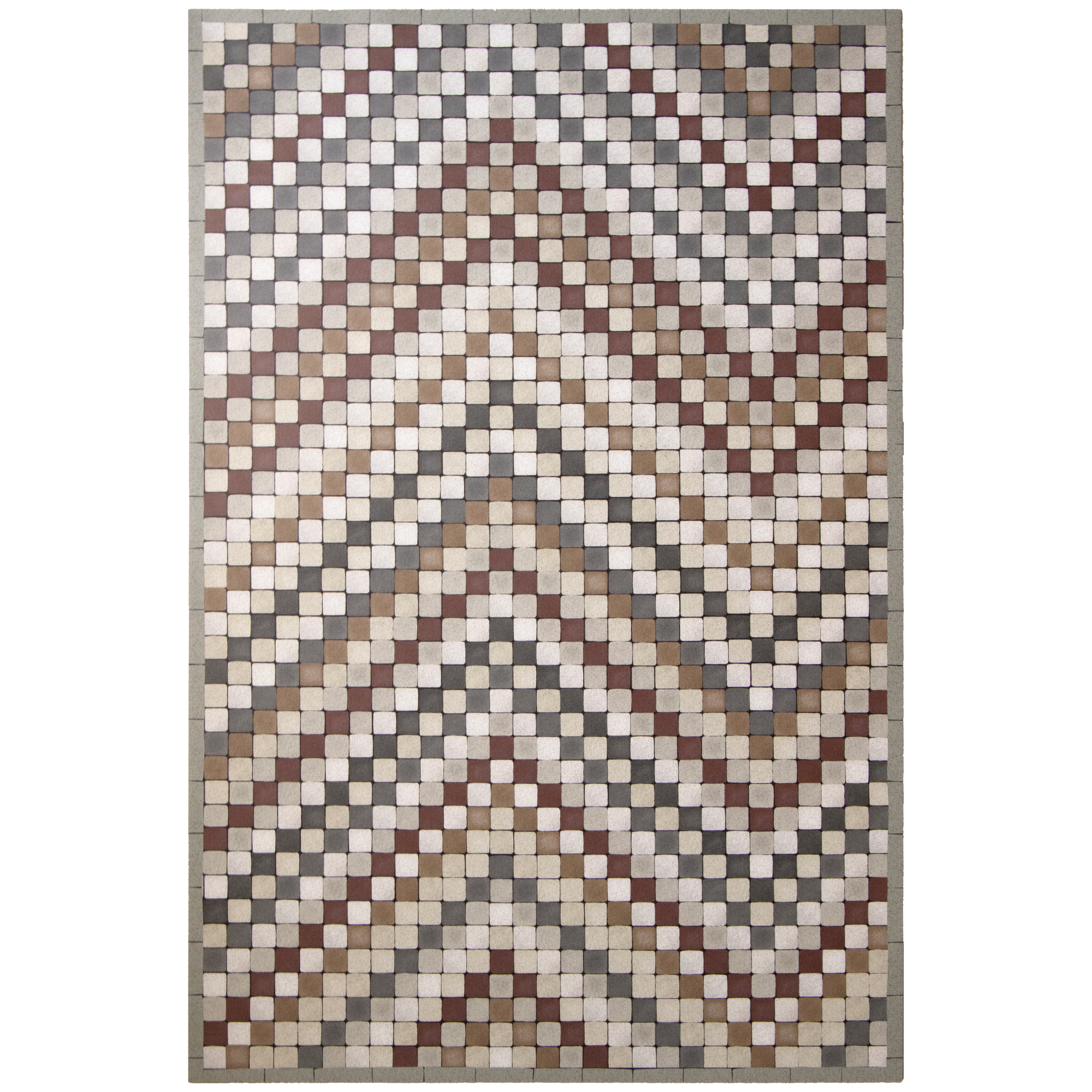Tapis vinyle Zigzag rouge