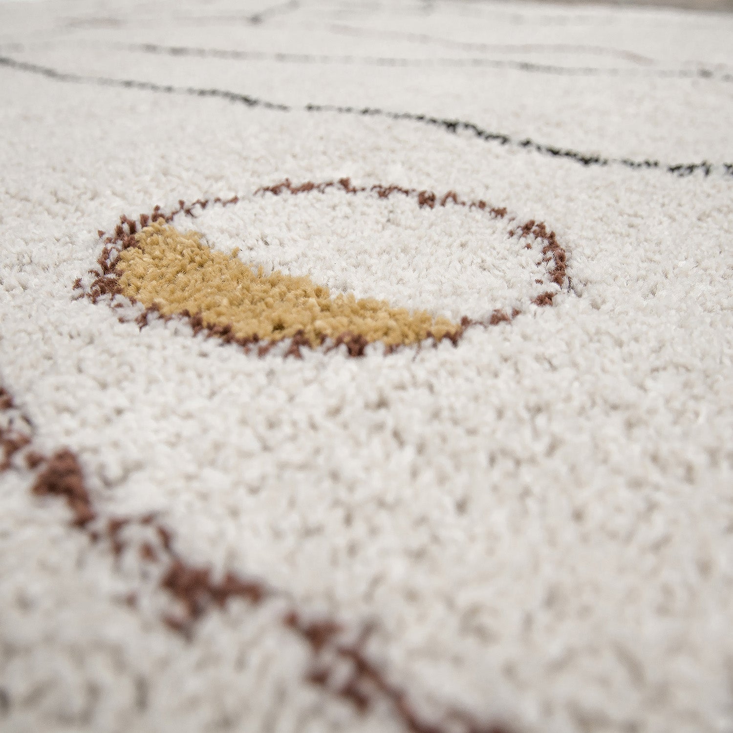 Tapis jaune et vert Myrro