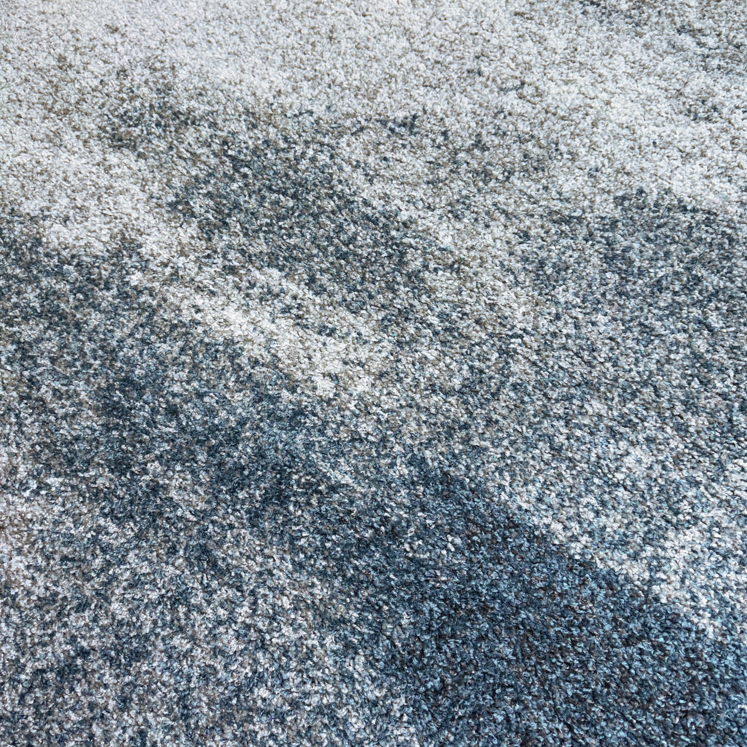 Zoom tapis dégradé bleu