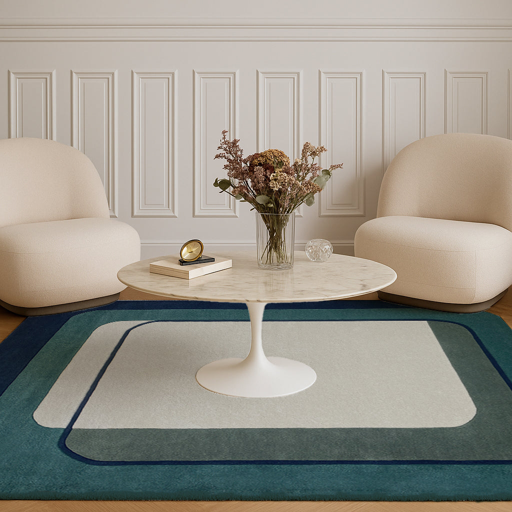 Tapis bleu Echo