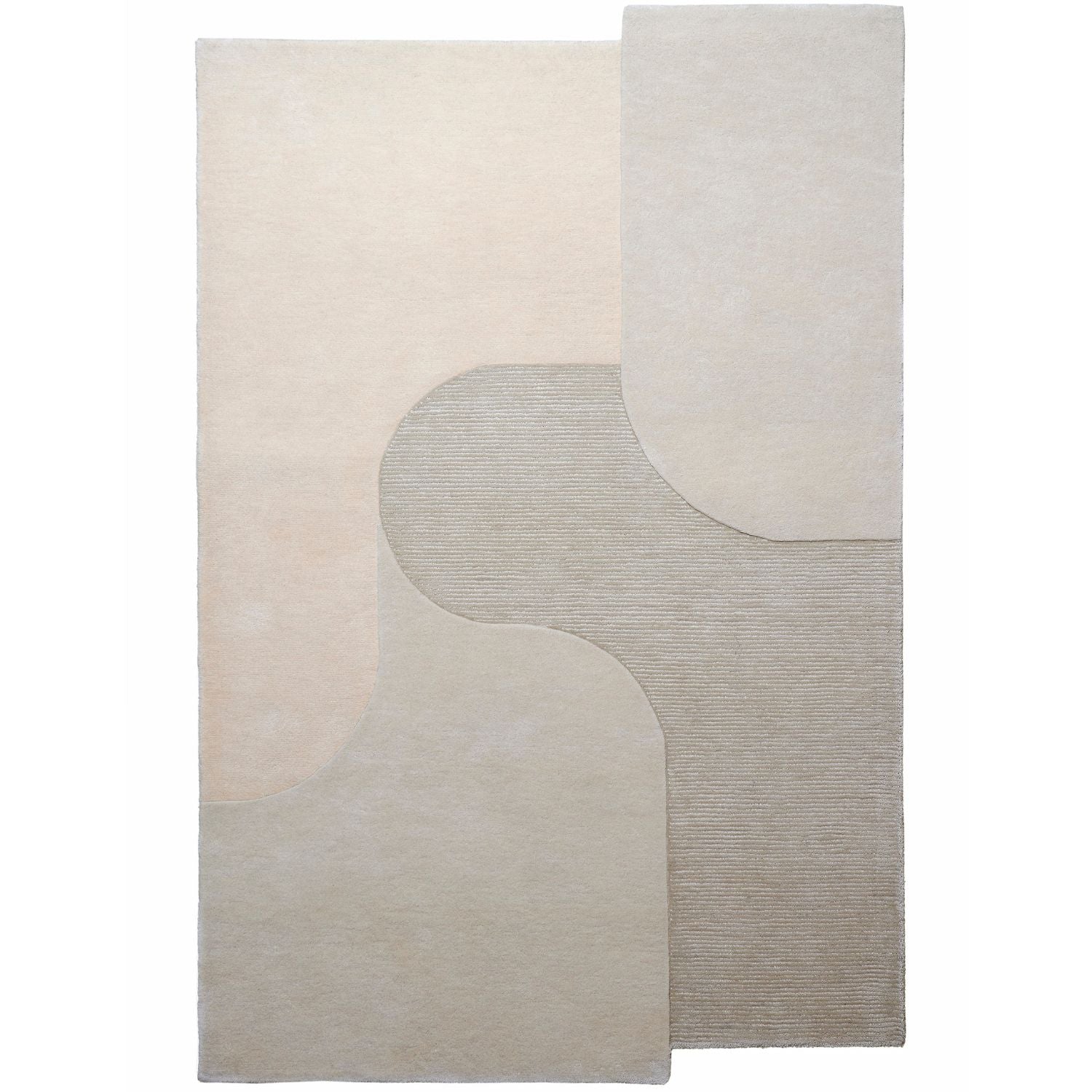 Tapis beige en laine