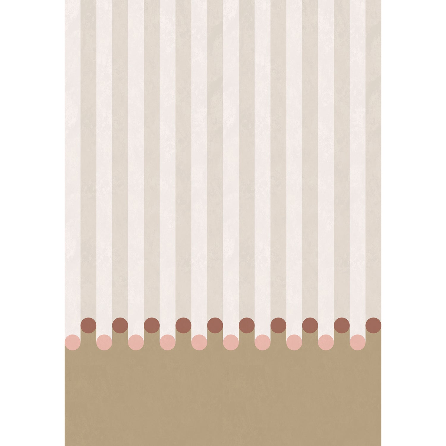 Dott beige wallpaper
