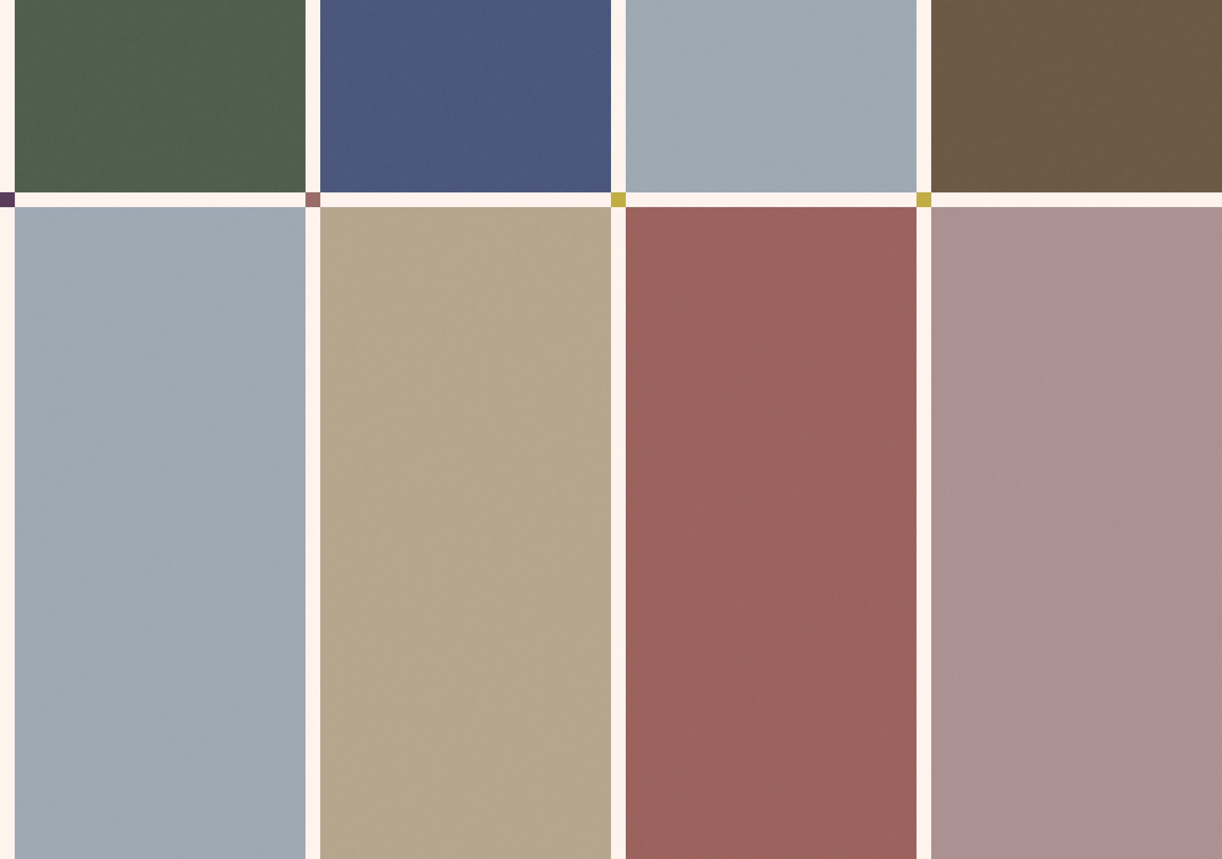 Papier peint multicolore Interstice