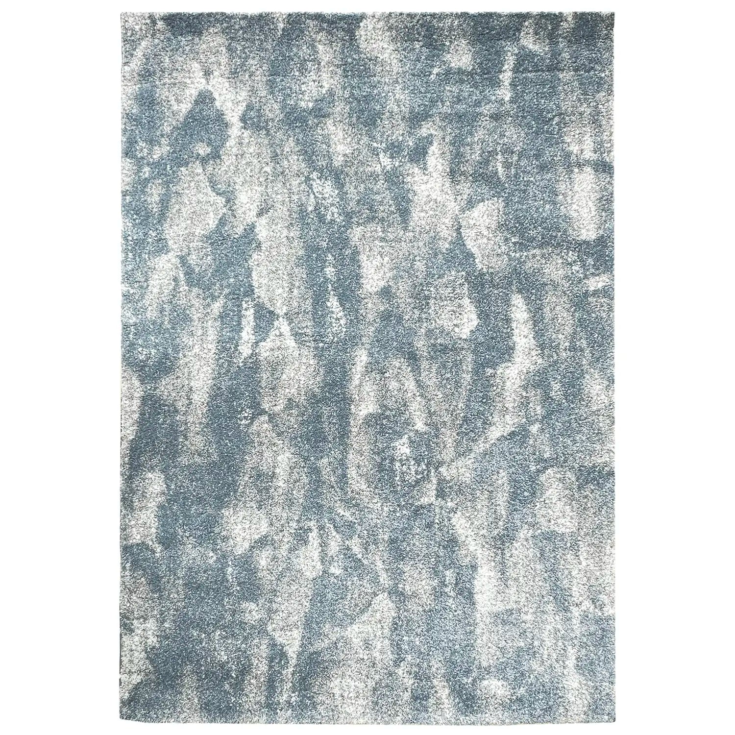 Tapis bleu et gris dégradé