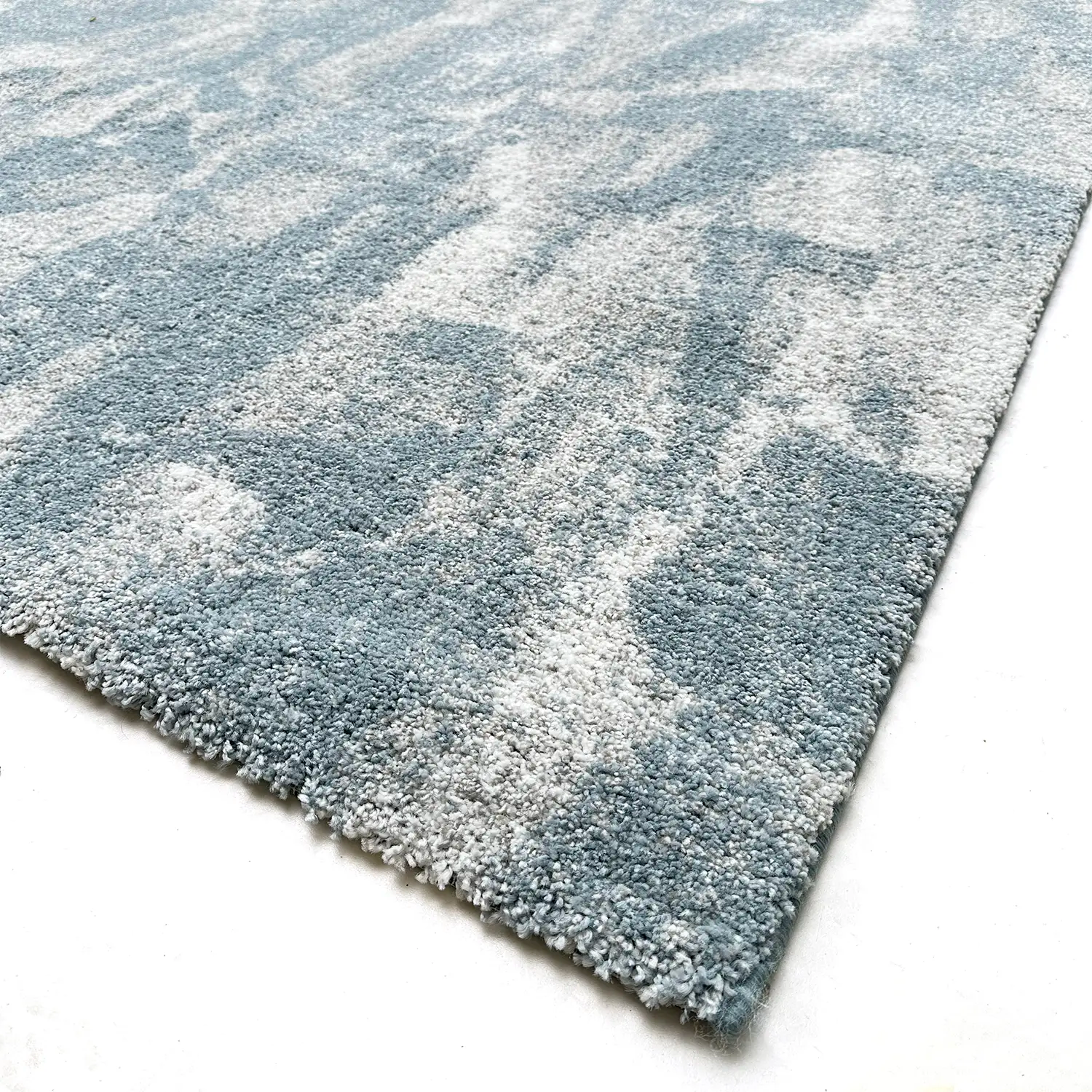 Tapis bleu et gris dégradé