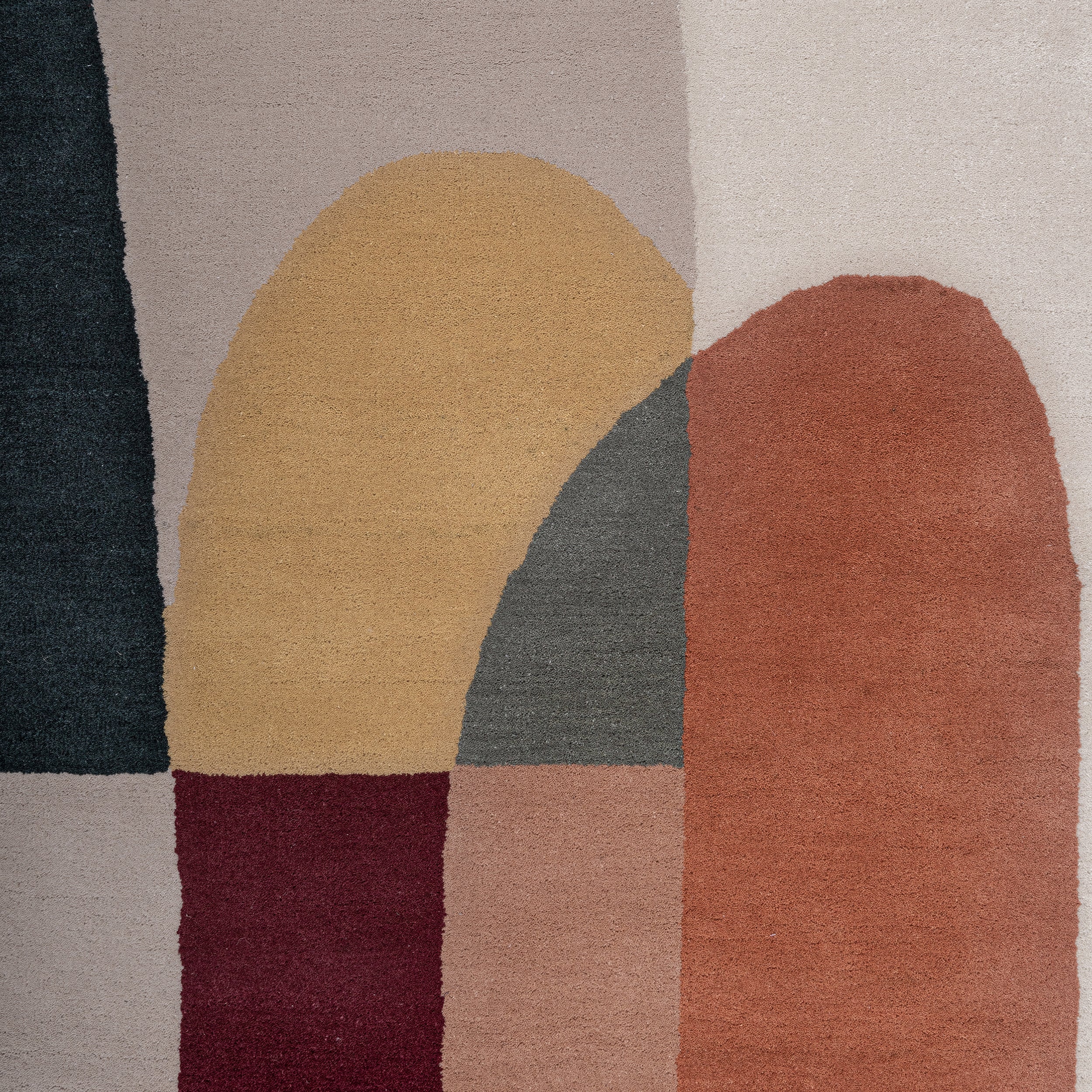 Zoom texture tapis multicolore