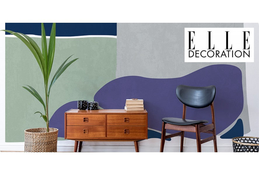 Le papier peint Pensées Abstraites dans Elle Décoration
