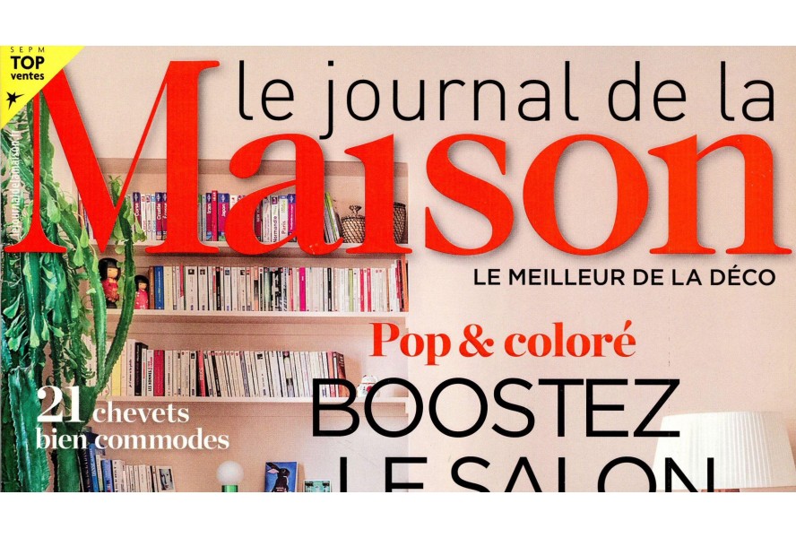 Le tapis bleu vinyle Tanger dans le Journal de la Maison