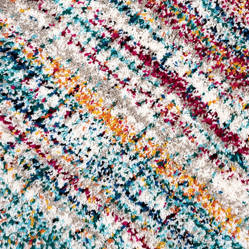 Tapis moucheté multicolore