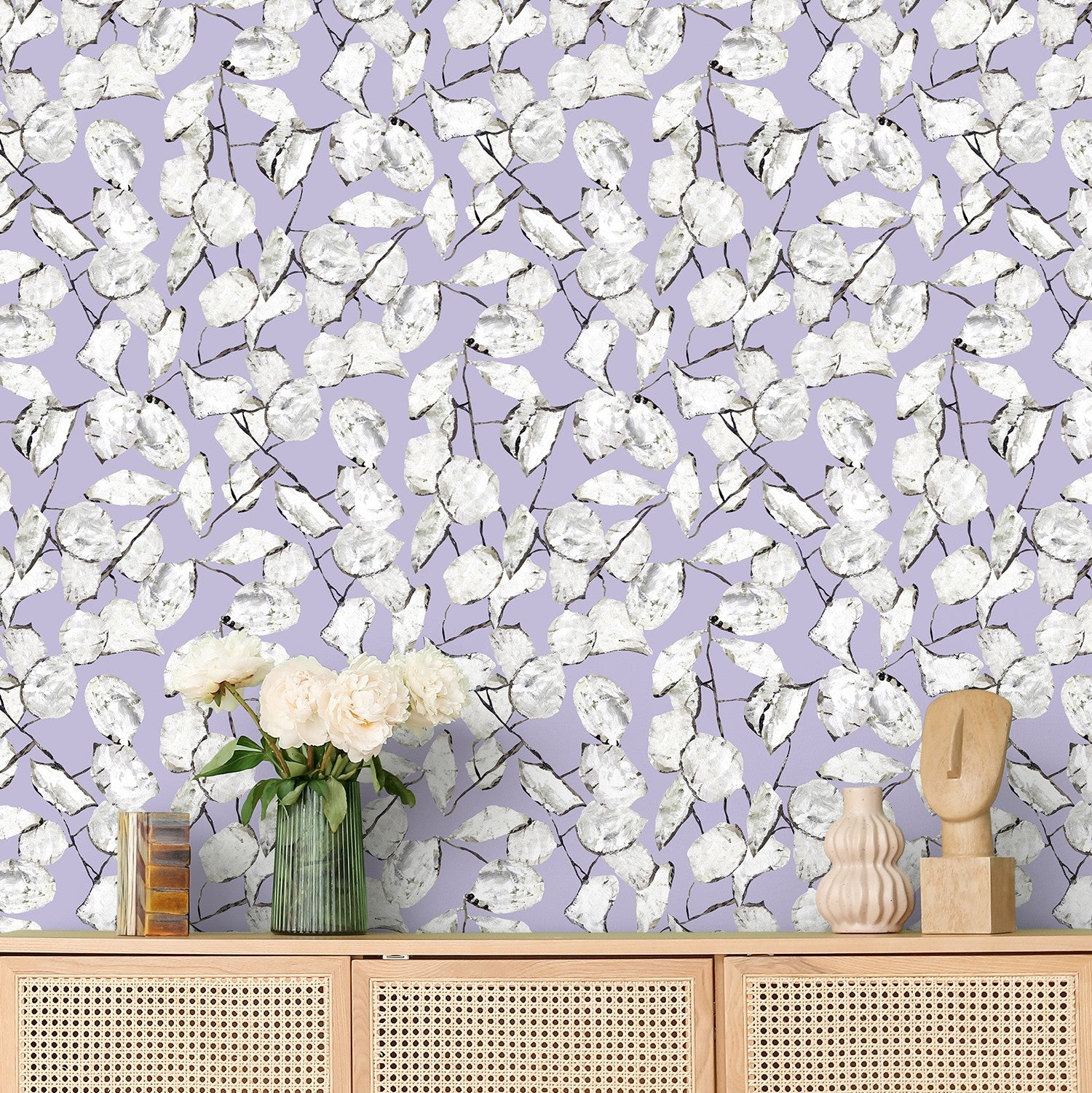Papier peint lilas Monnaie de Pape