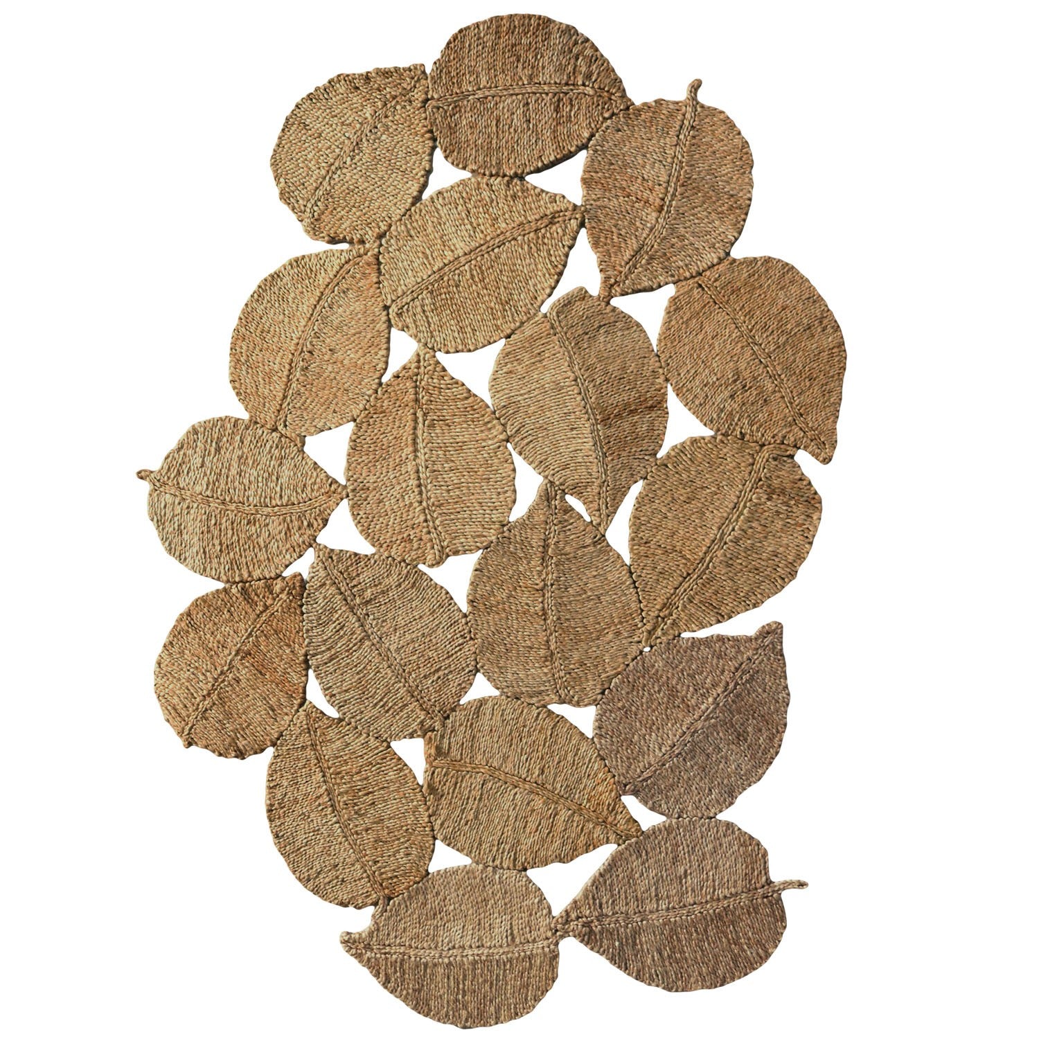 Tapis jute pétale