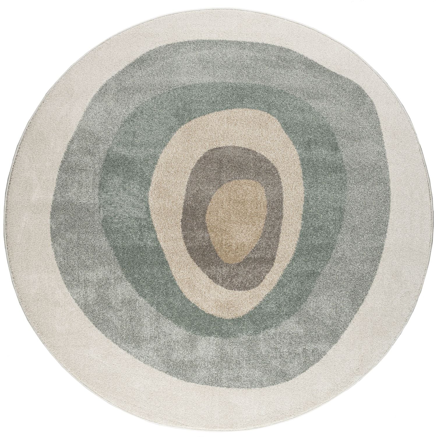 Tapis rond forme organique