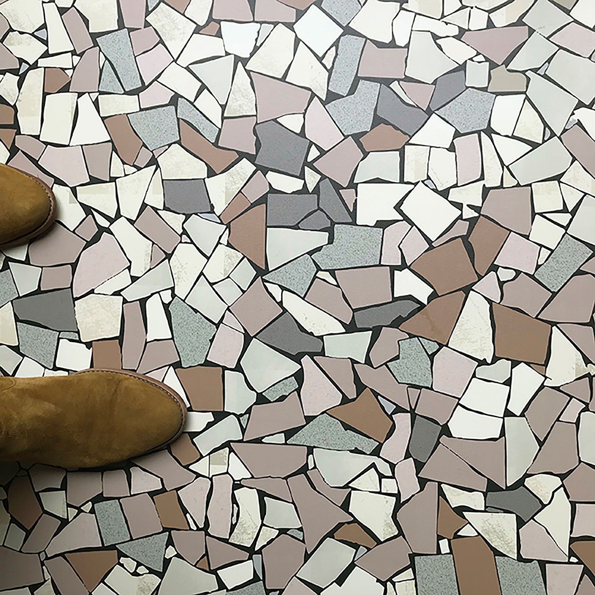 Tapis vinyle mosaique Sienna