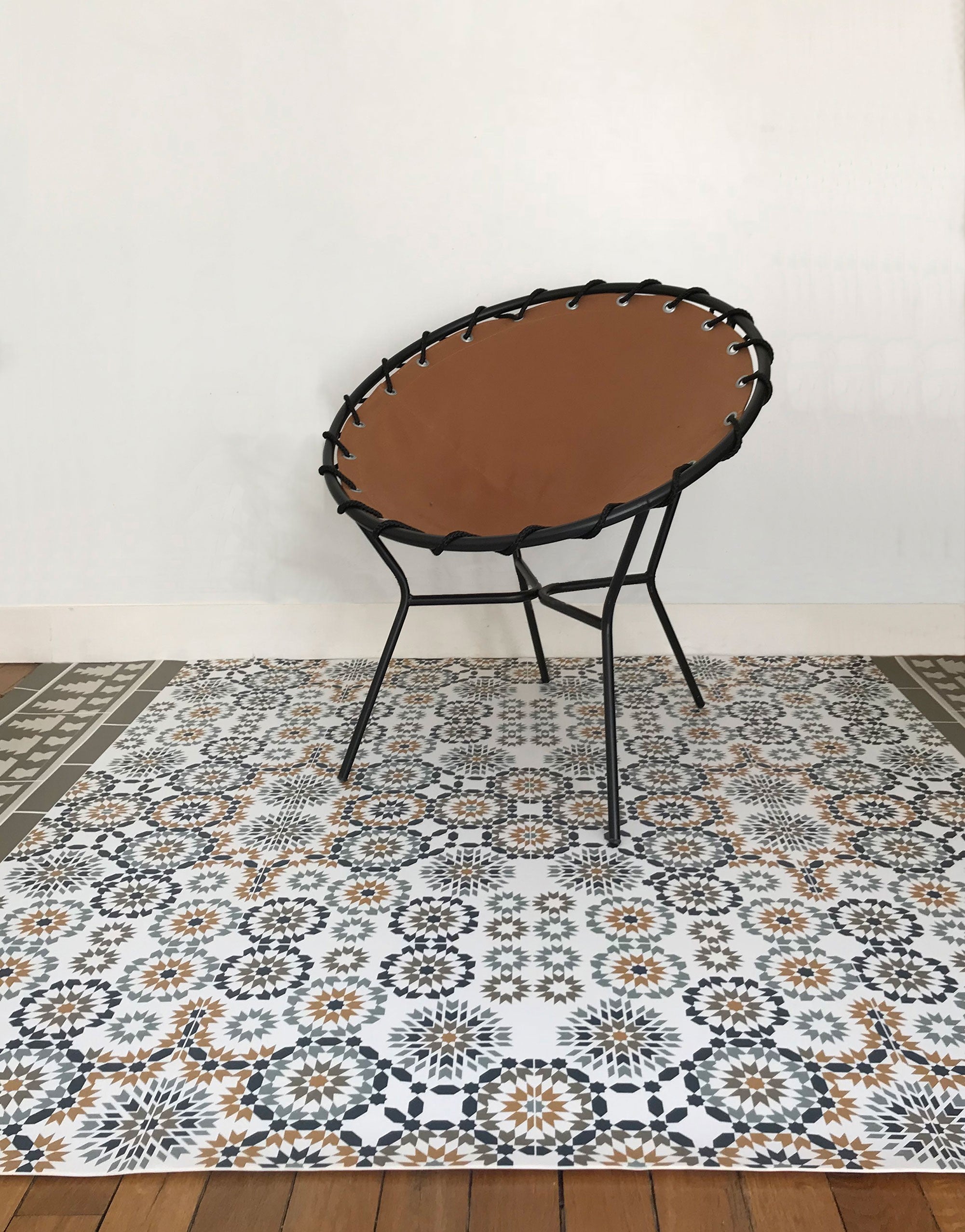 Tapis vinyle Tanger beige