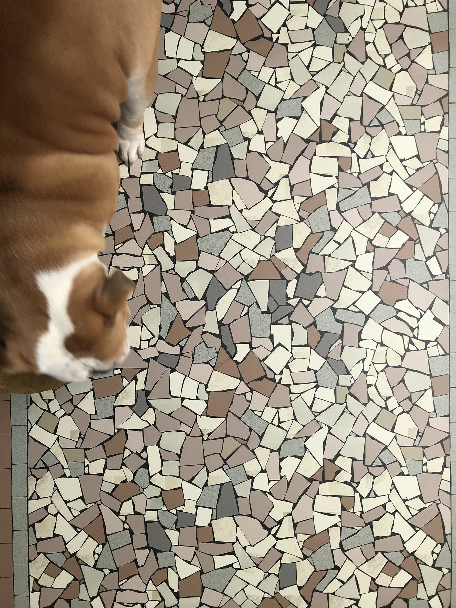 Tapis vinyle mosaique Sienna