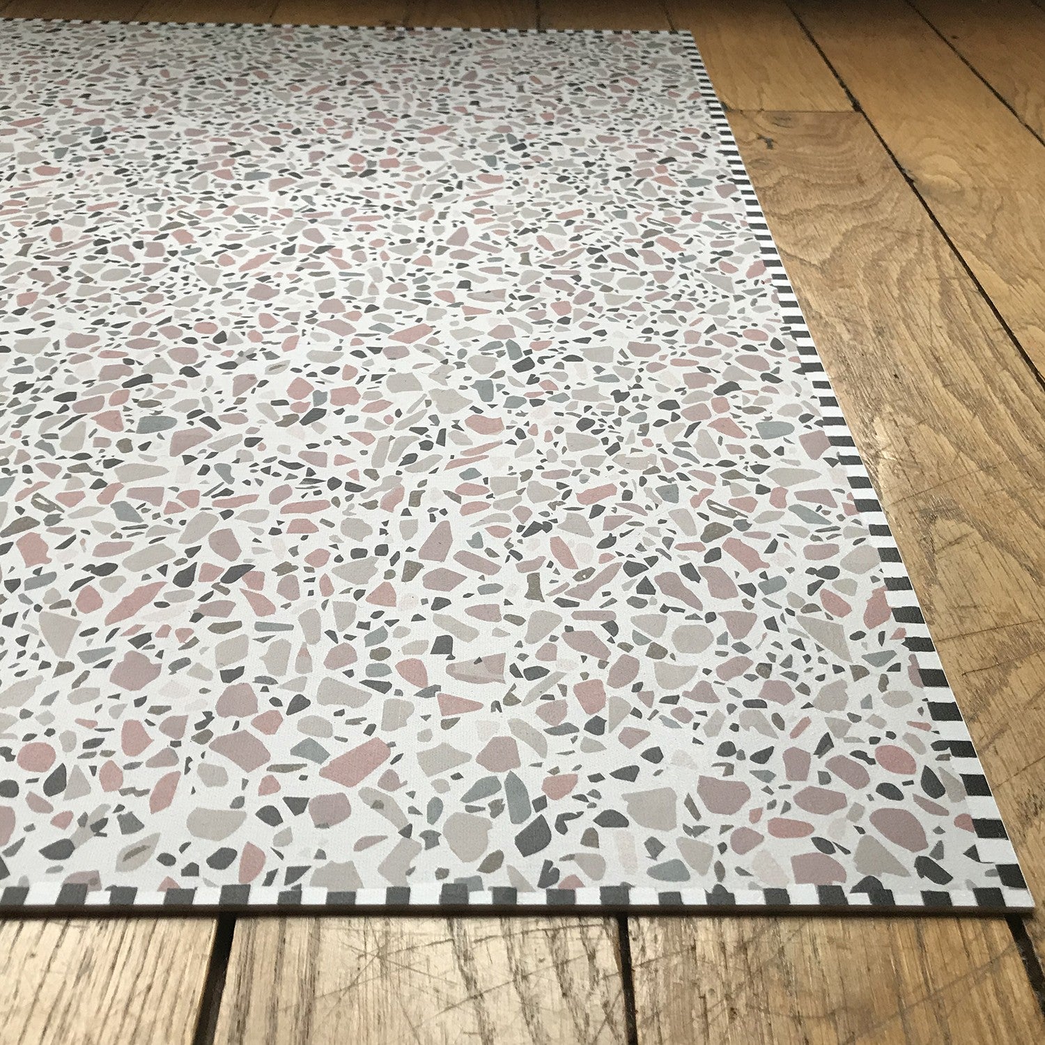 Tapis vinyle Terrazzo rose