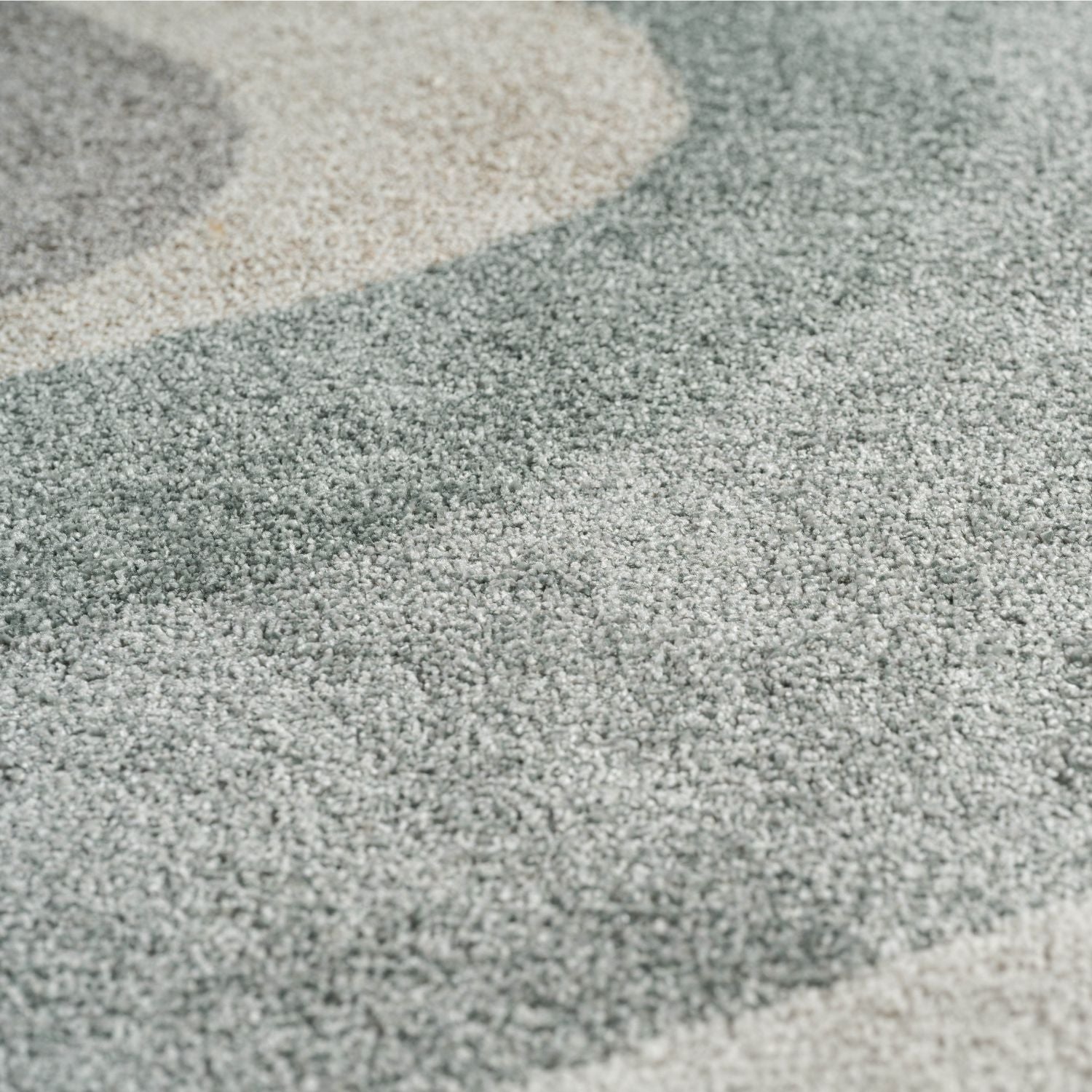 Zoom tapis rond multicolore
