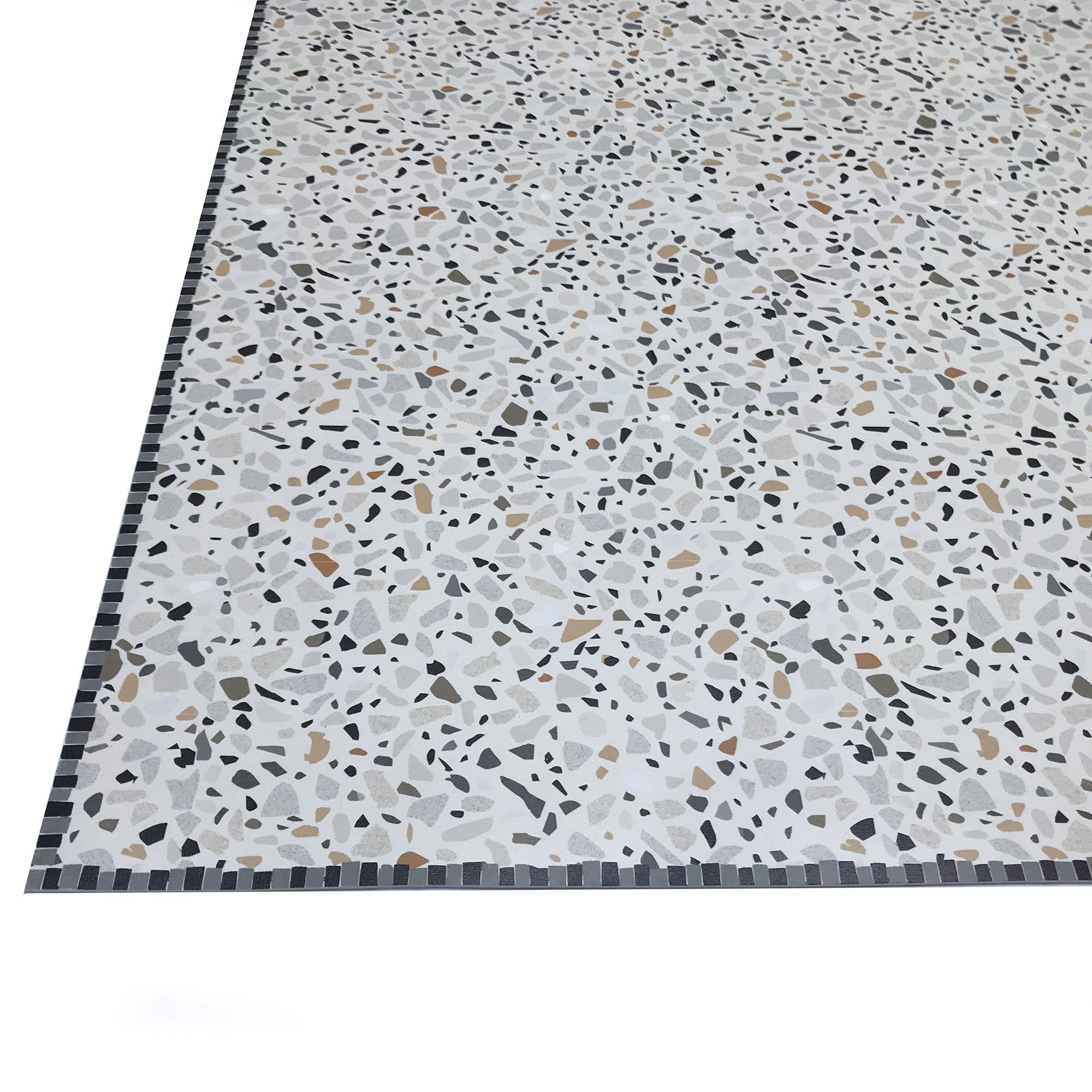 Tapis vinyle Terrazzo beige