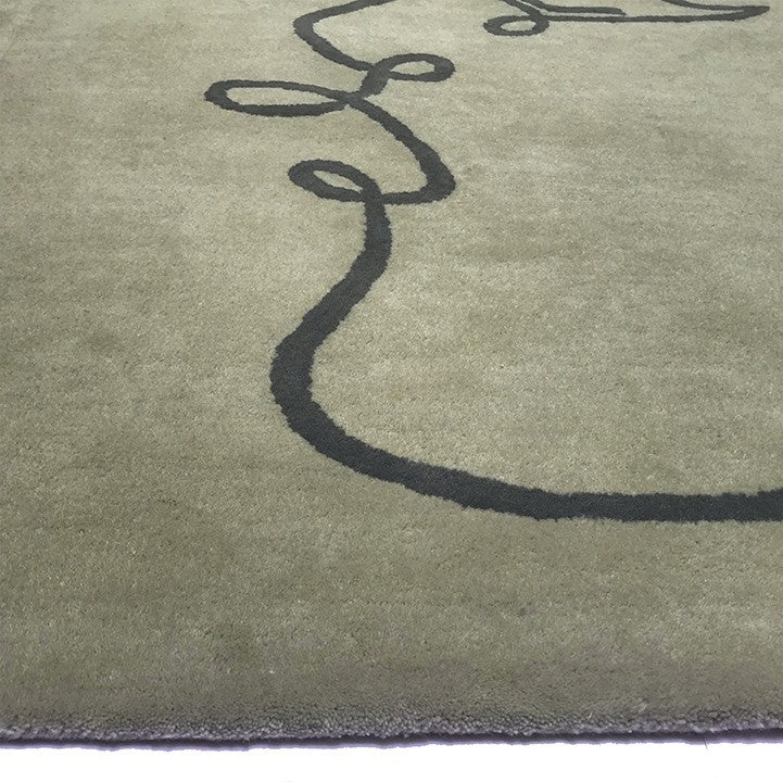 Tapis Kiss gris clair