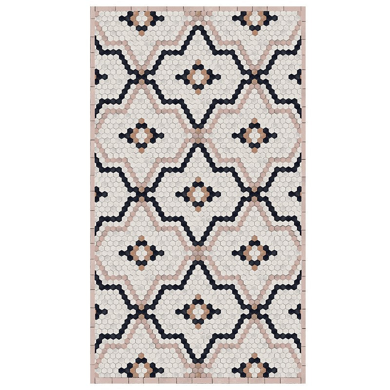 Tapis vinyle Tomettes beige