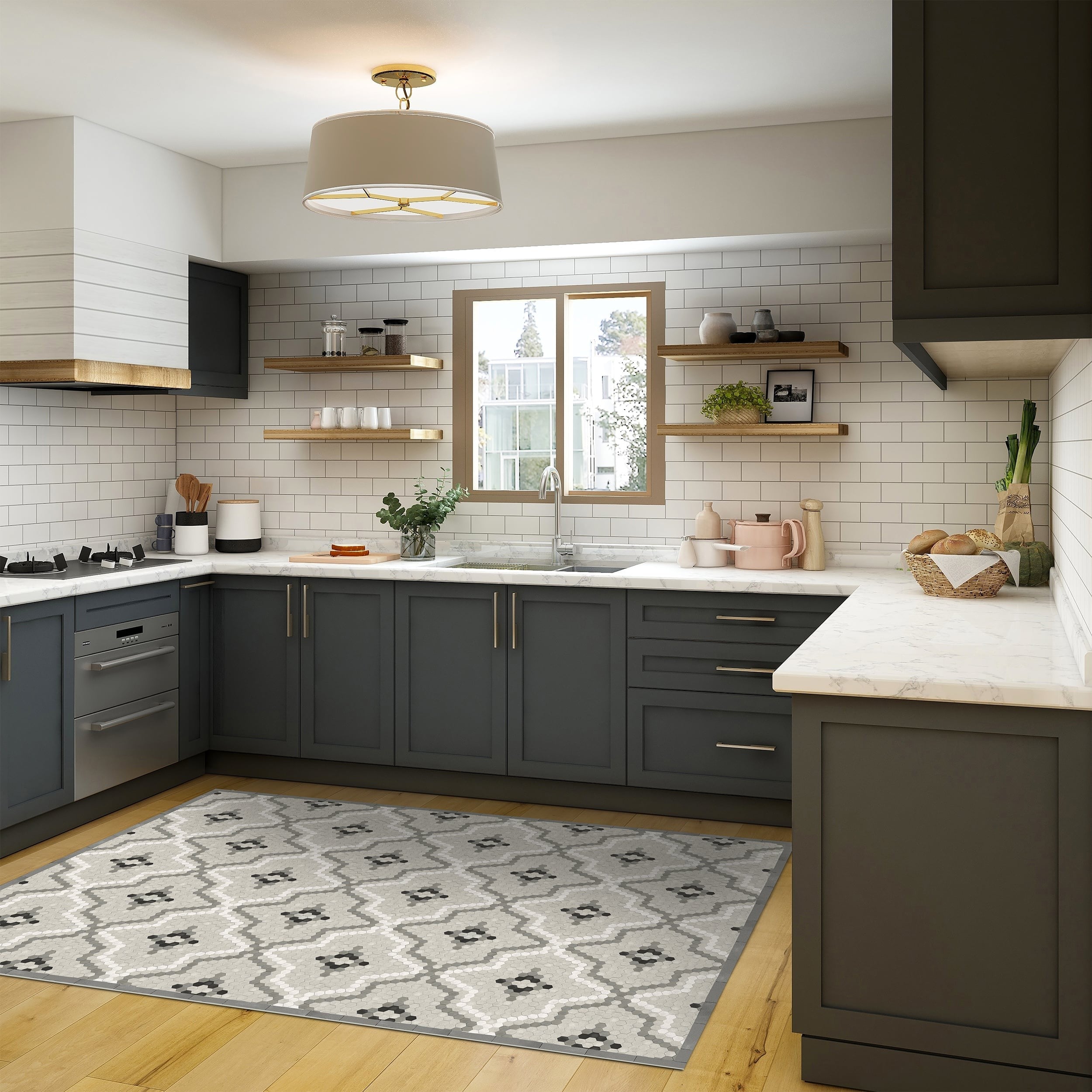 Design rug TOMETTES grey