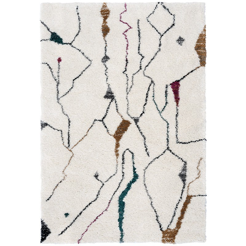 Tapis de salon style berbère multicolore