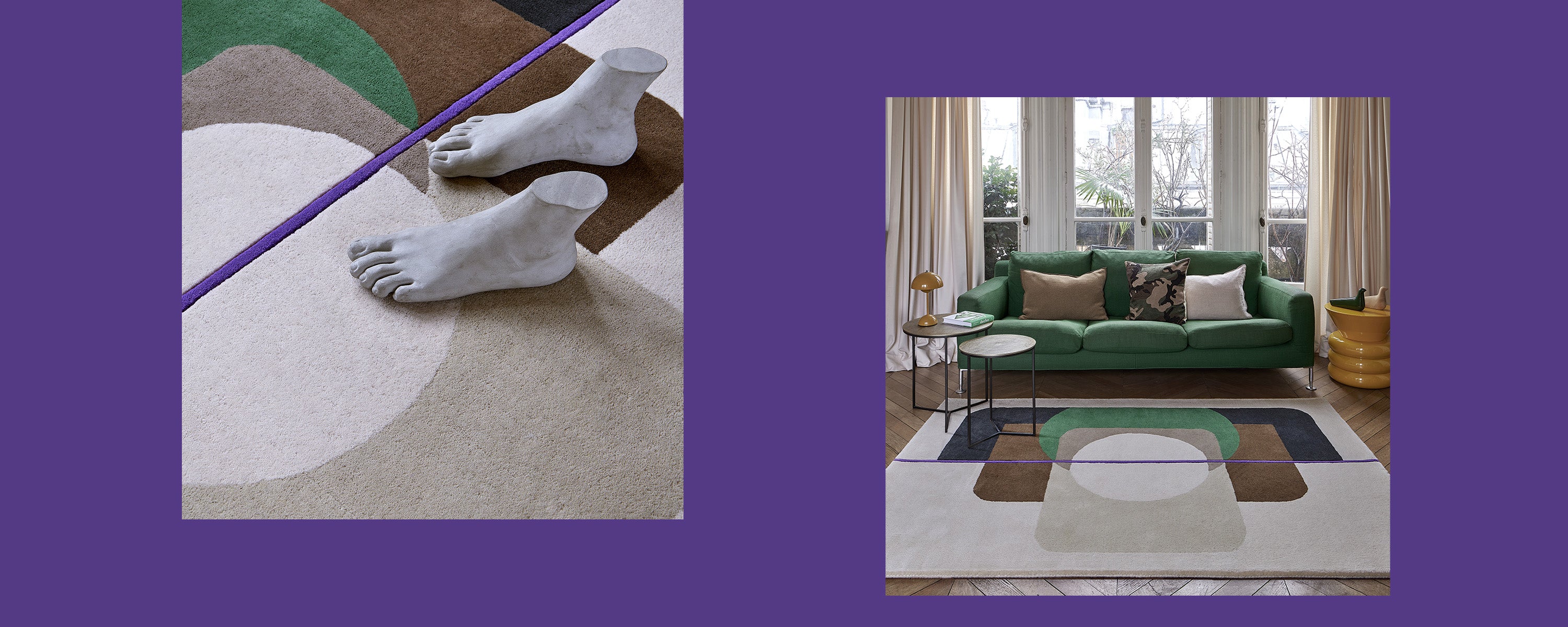 Tapis de salon en laine