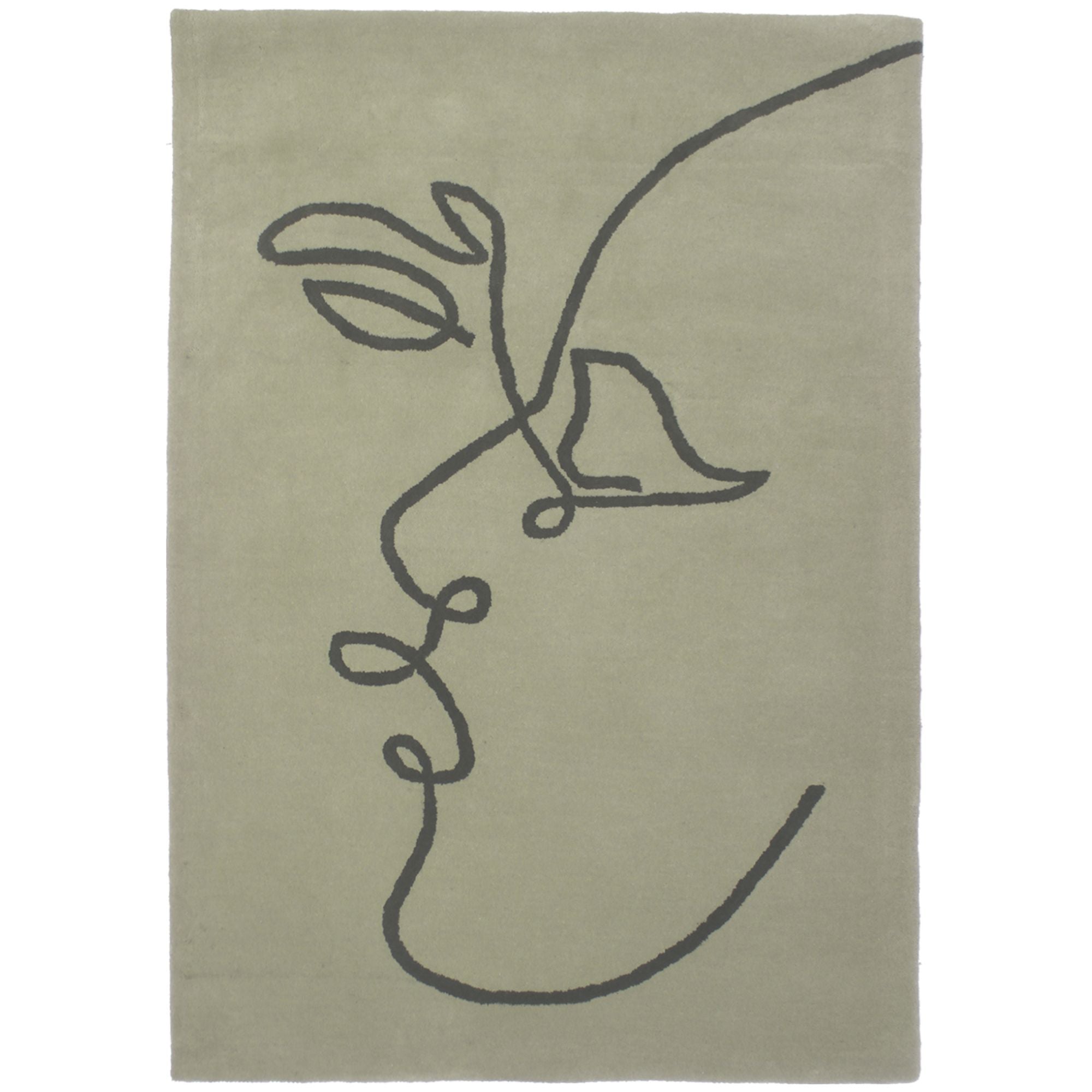 Tapis Kiss gris clair