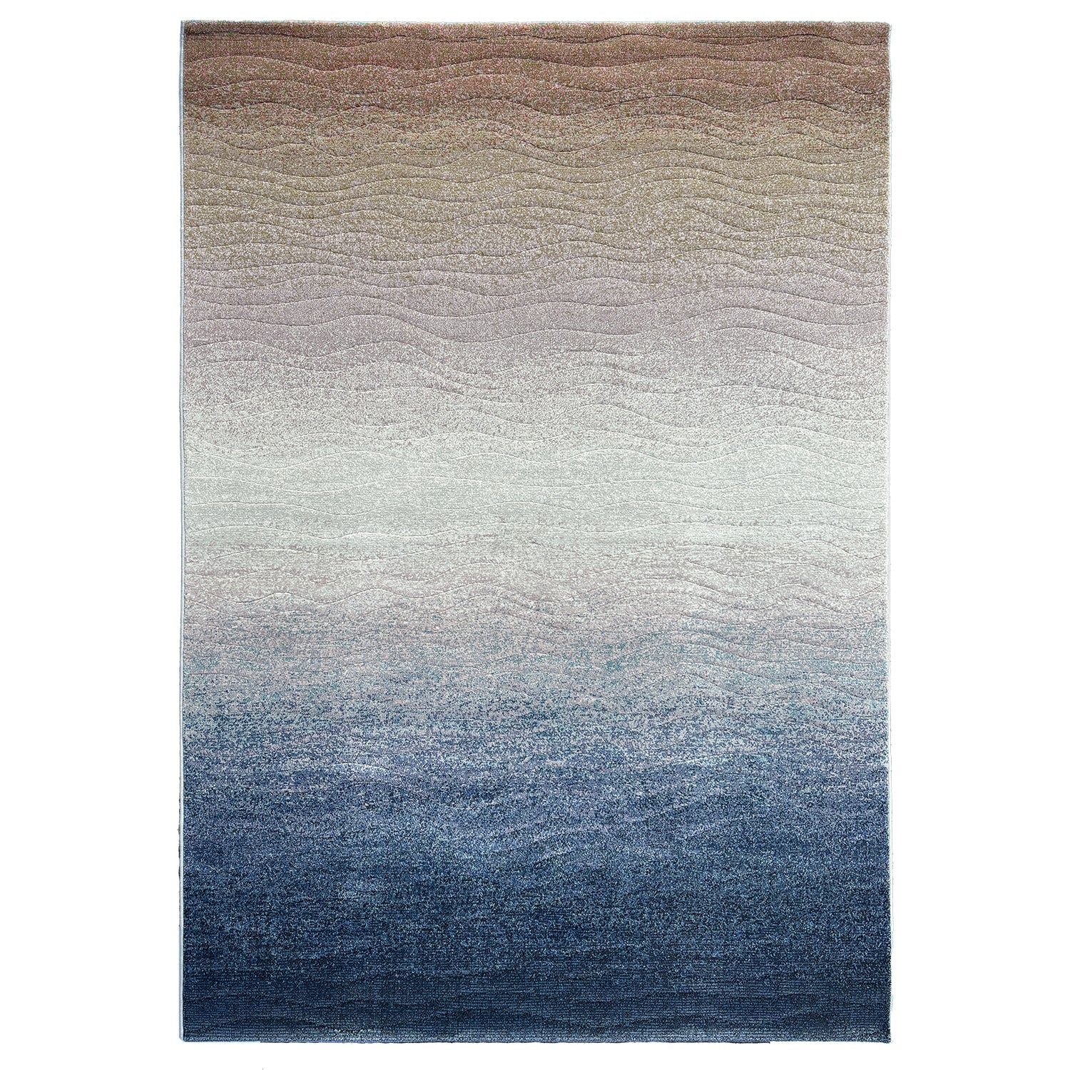 Tapis bleu Waves
