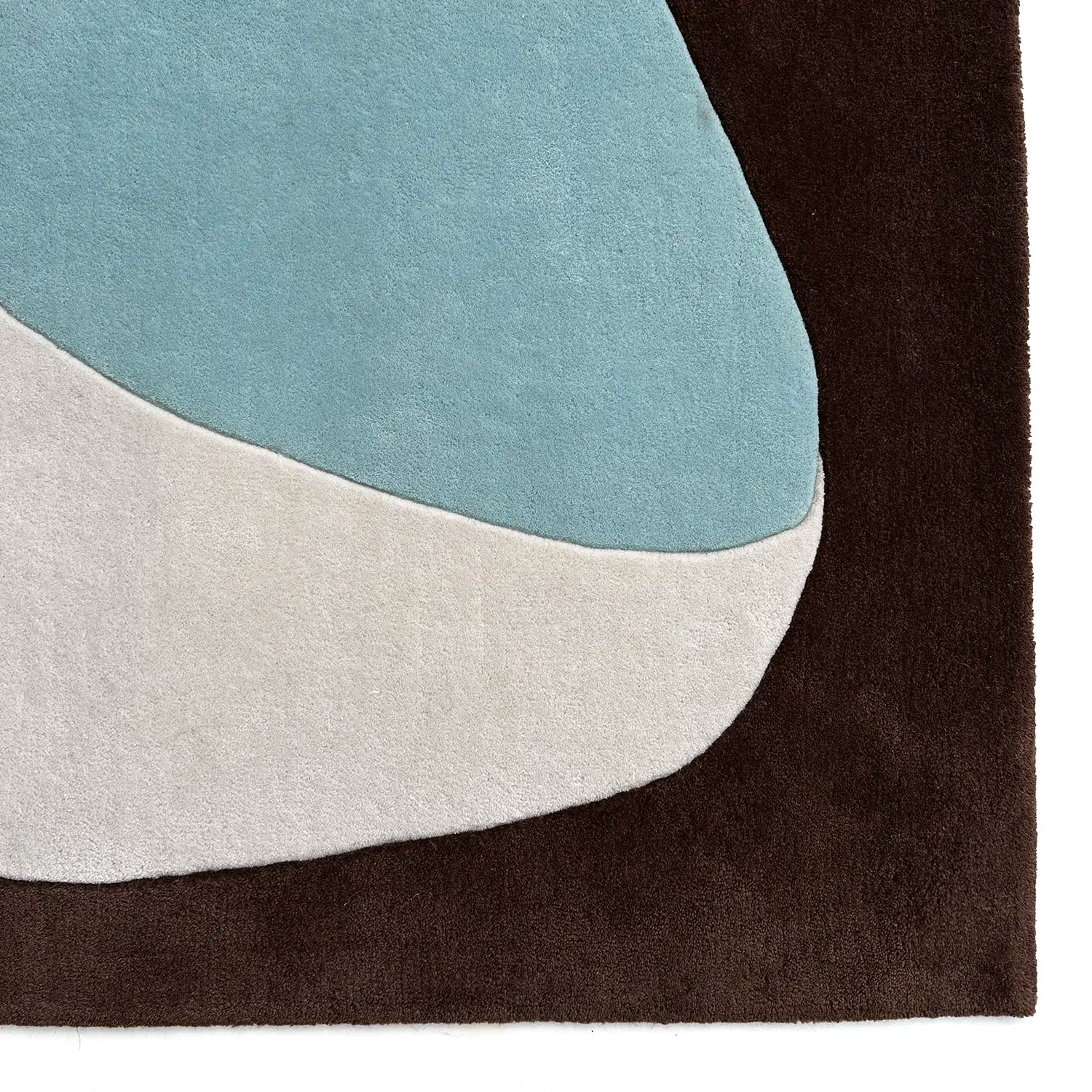 Tapis en laine Narcisse bleu ciel