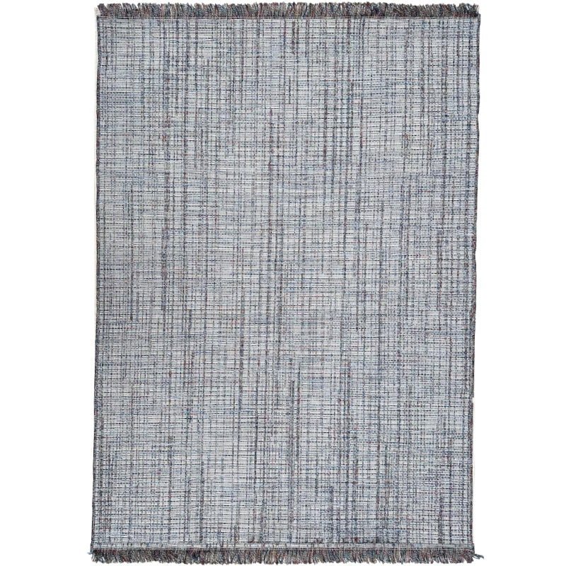 Tapis extérieur bleu effet tweed